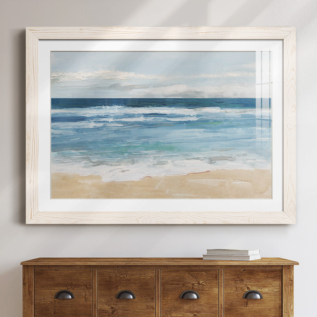 Ocean Waves II - Barnwood Framed Art Print
