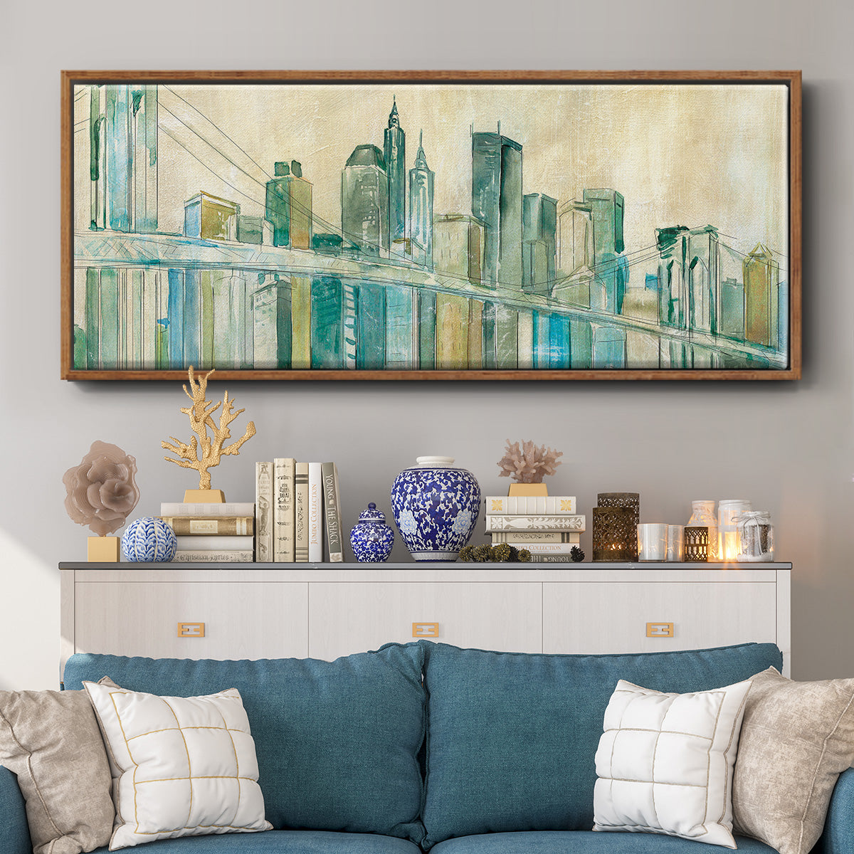 New York City - Floater Framed Canvas Print