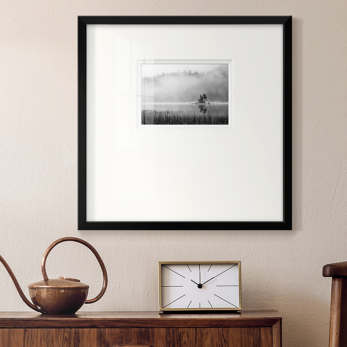 Island Fog Premium Framed Print Double Matboard