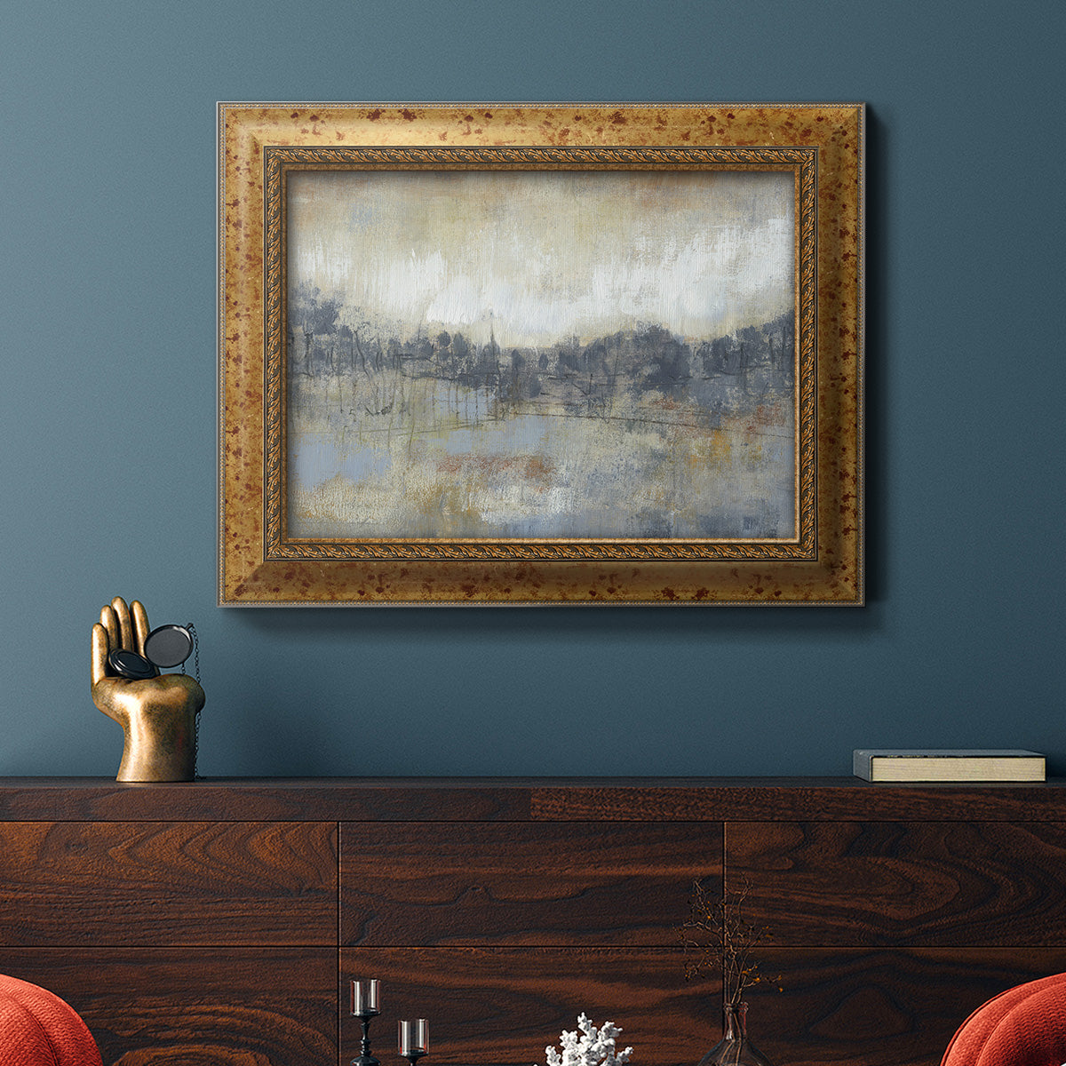 Cool Grey Horizon I Premium Framed Canvas- Ready to Hang