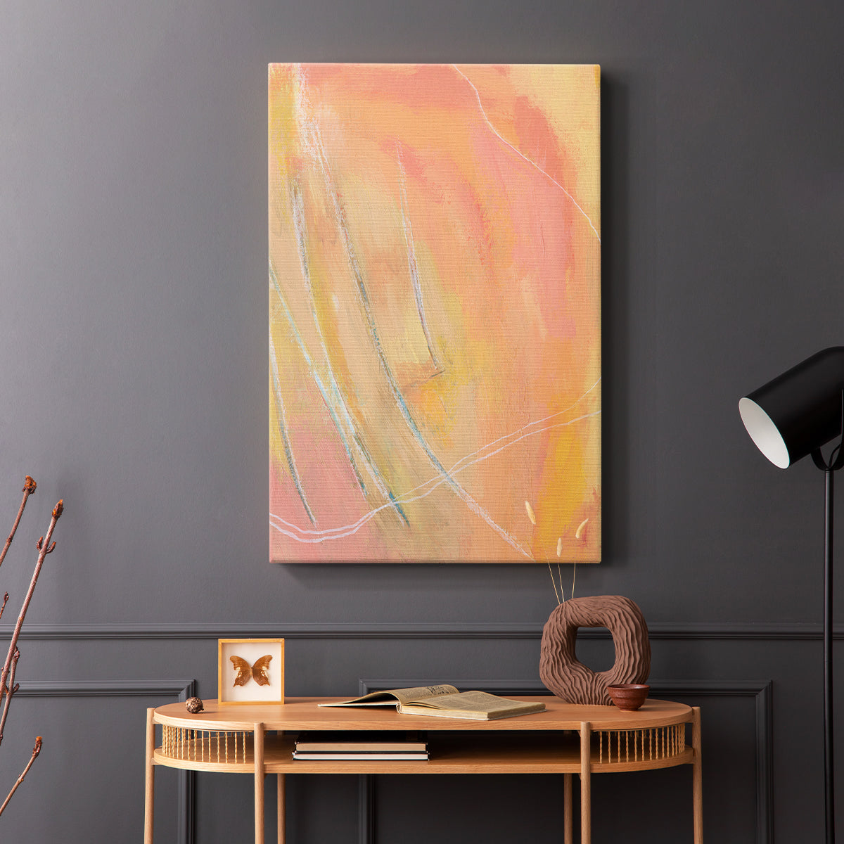 Peach Bliss I - Canvas Art Print