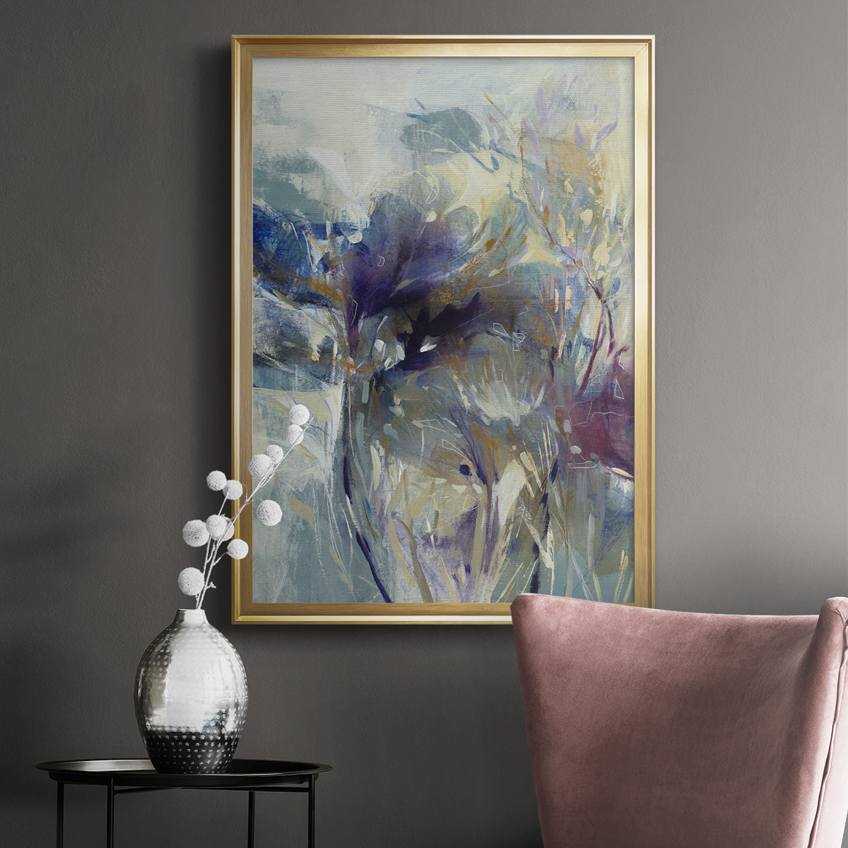 Meadow Saffron I - Modern Framed Canvas Print
