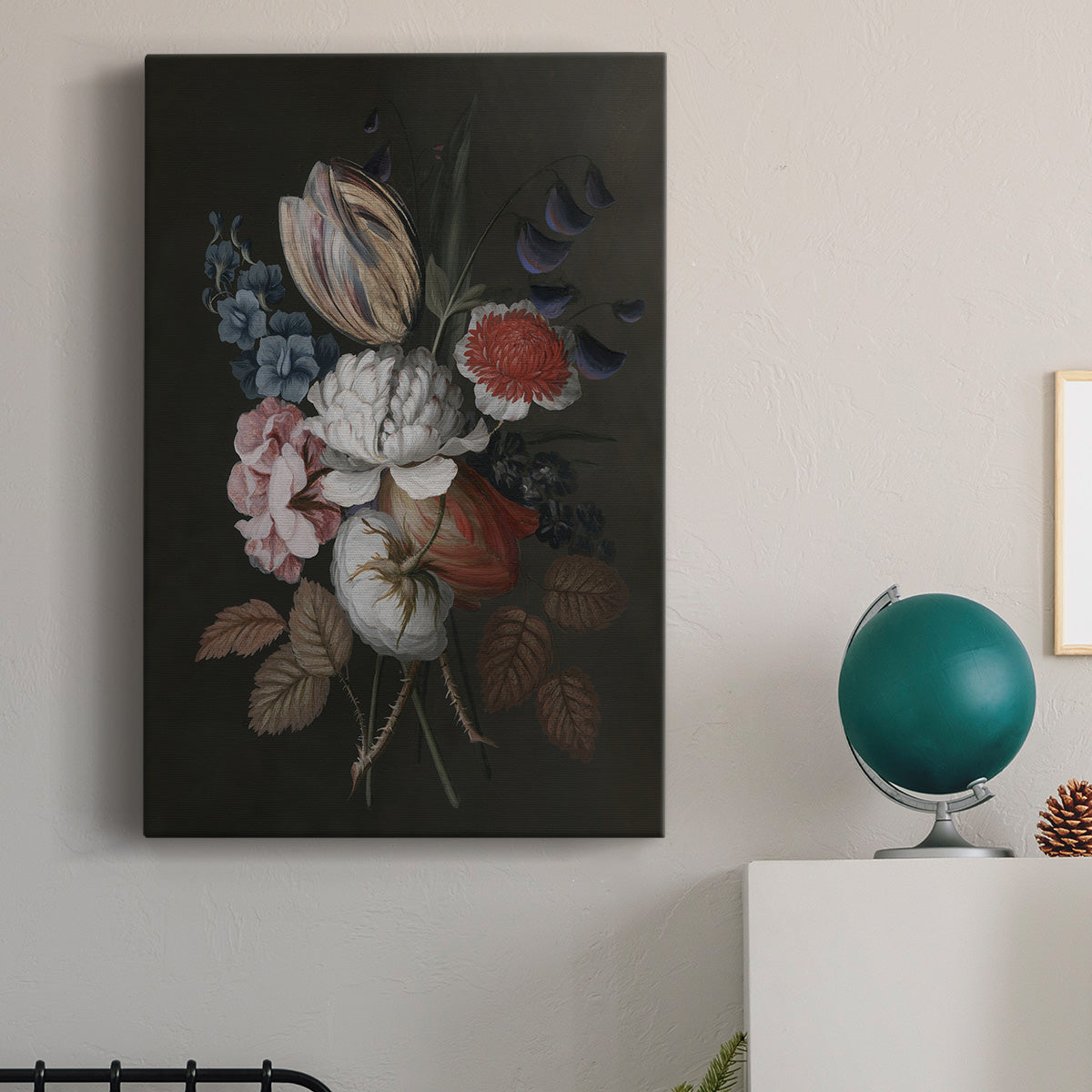 Dramatic Bouquet I Premium Gallery Wrapped Canvas - Ready to Hang