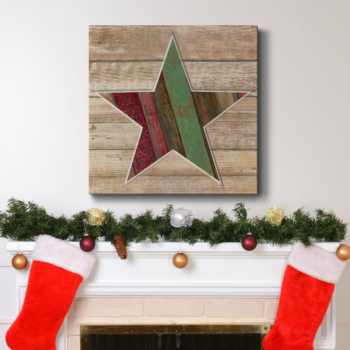 Holiday Star-Premium Gallery Wrapped Canvas - Ready to Hang