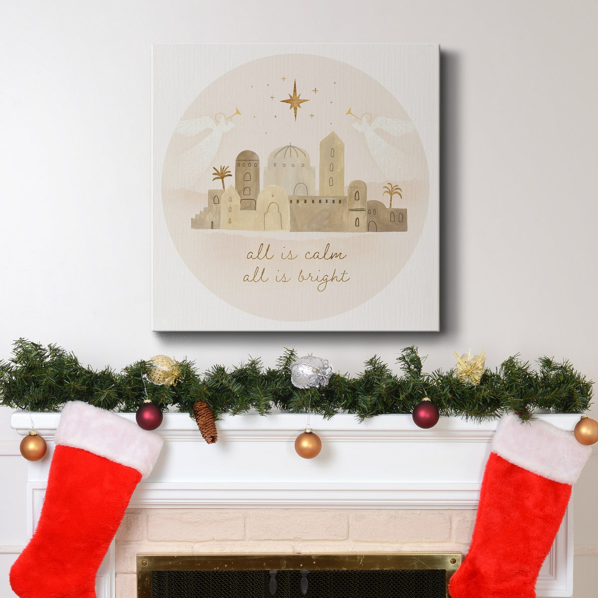 Away in a Manger Collection C-Premium Gallery Wrapped Canvas - Ready to Hang