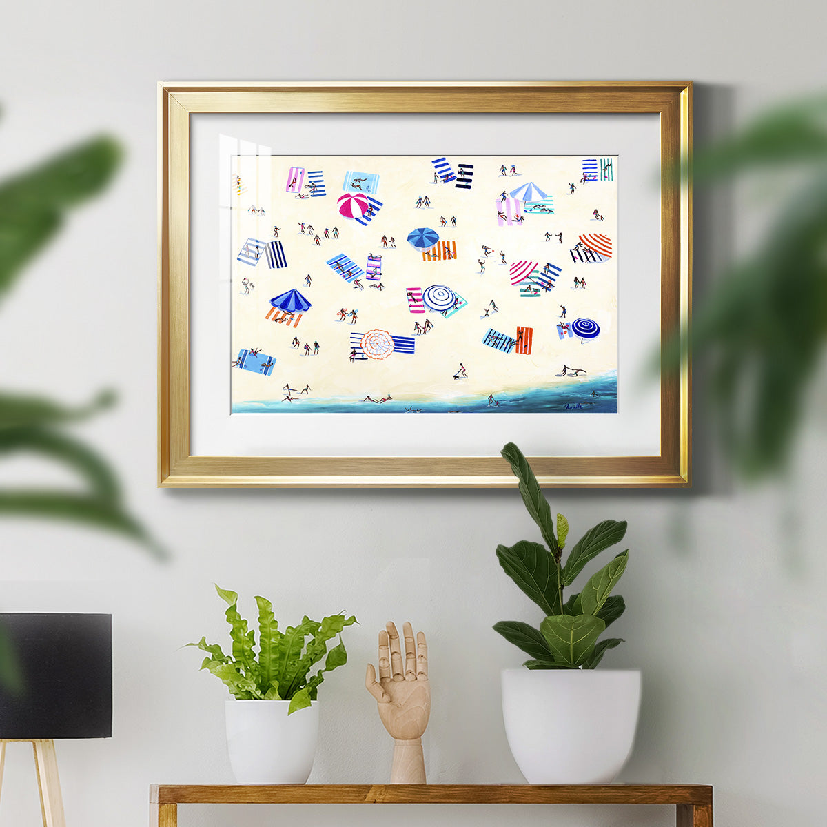 Colorful Beach Premium Framed Print - Ready to Hang