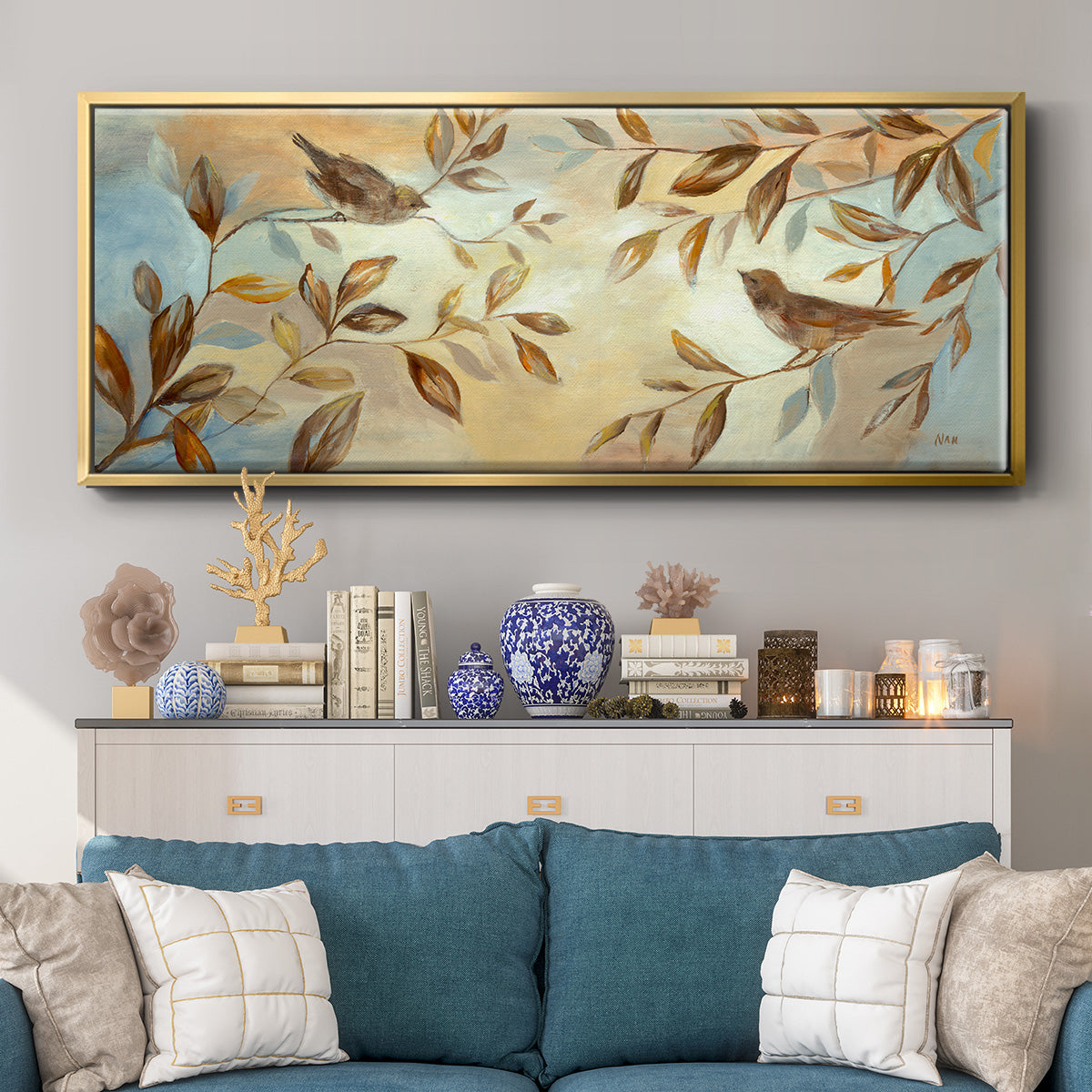 Frosty Morning - Floater Framed Canvas Print