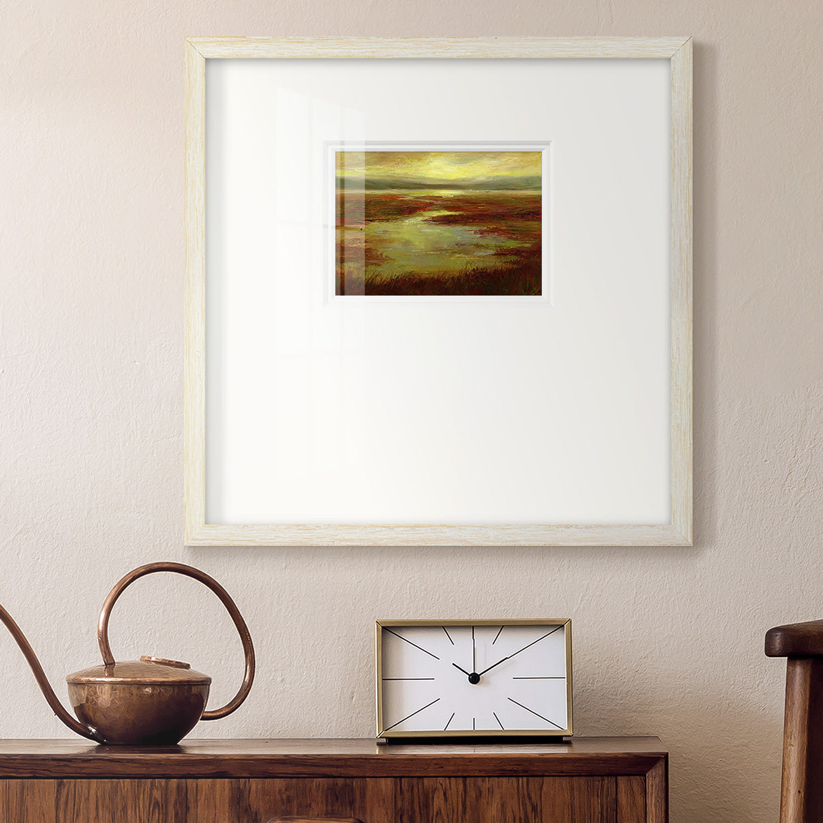 Coastal Views V Premium Framed Print Double Matboard