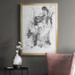 Graphite Abstract I - Modern Framed Canvas Print