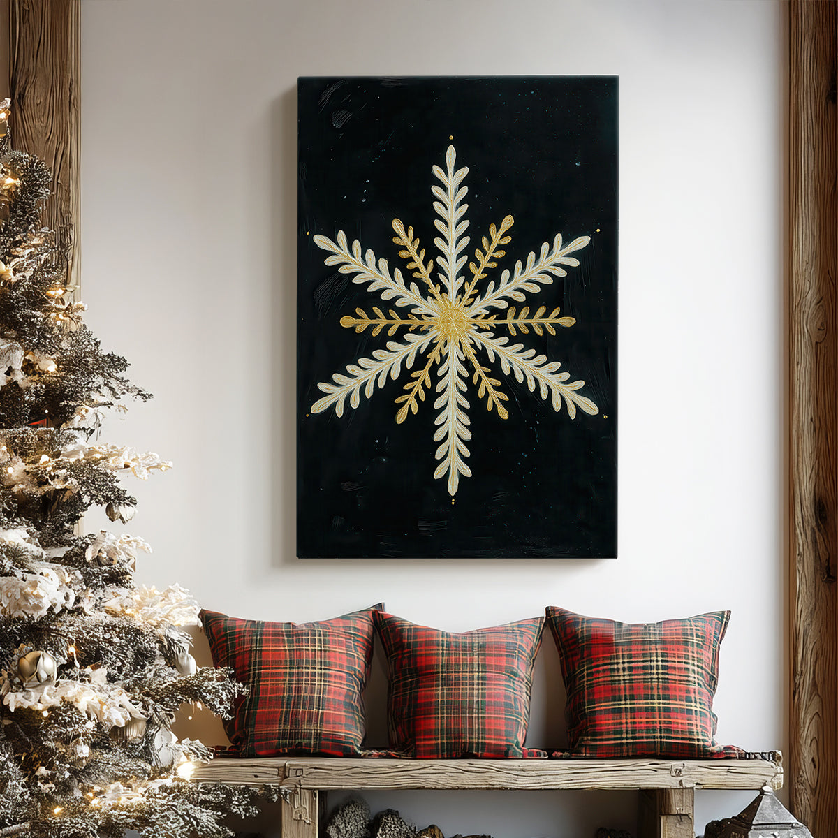 Chalk Snow Chapel - Canvas Art Print