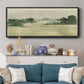 Watercolor Pasture I - Floater Framed Canvas Print