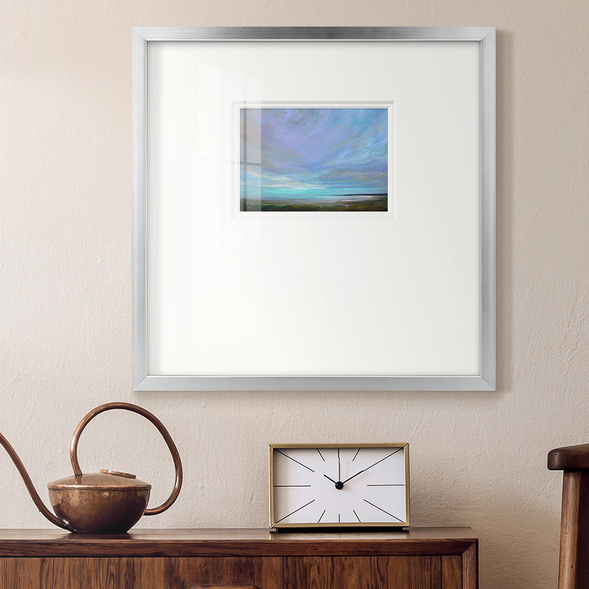 Coastal Views III Premium Framed Print Double Matboard