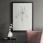 Neutral Iris Sketch I - Modern Framed Canvas Print