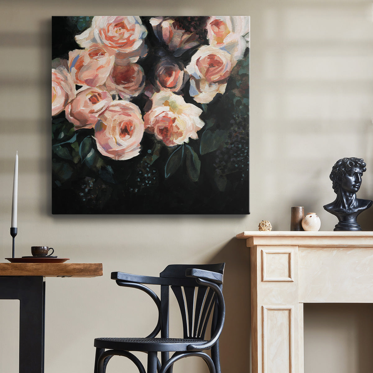 Peachy Blooms I - Canvas Art Print