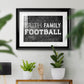 Faith Family Football - Modern Framed Art Print