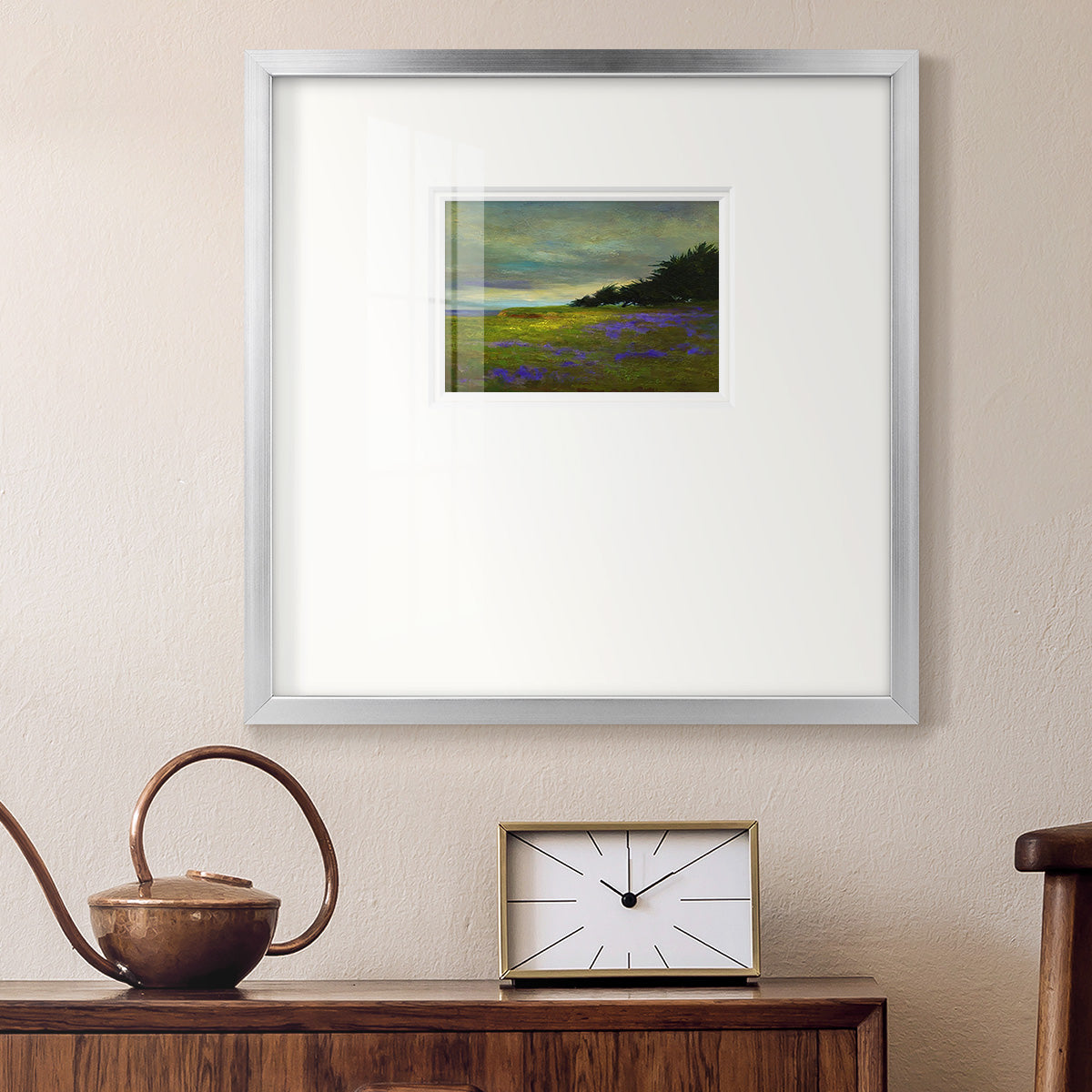 Coastal Views VI Premium Framed Print Double Matboard