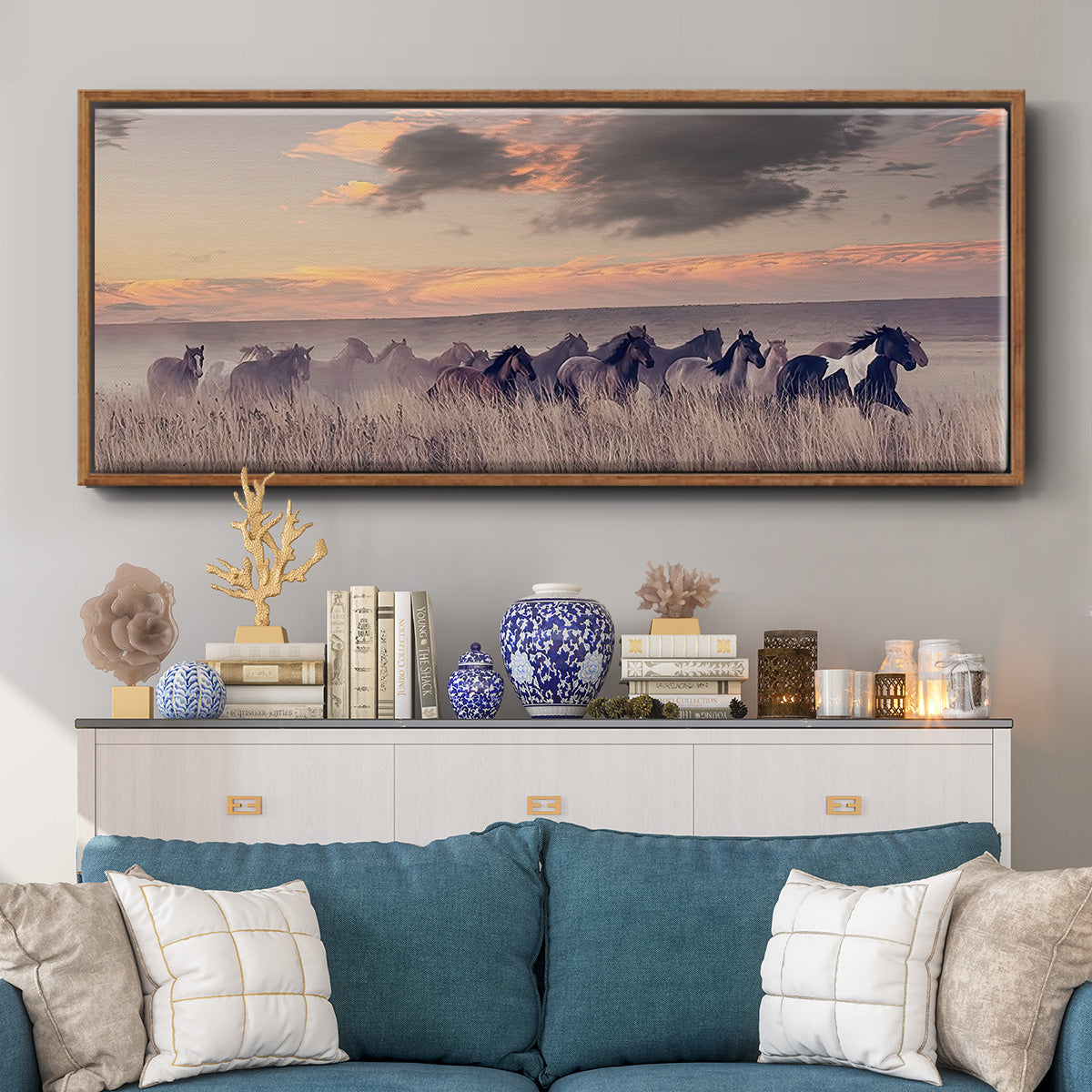 Wild and Free II - Floater Framed Canvas Print