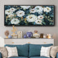 Moonlit Garden I - Floater Framed Canvas Print
