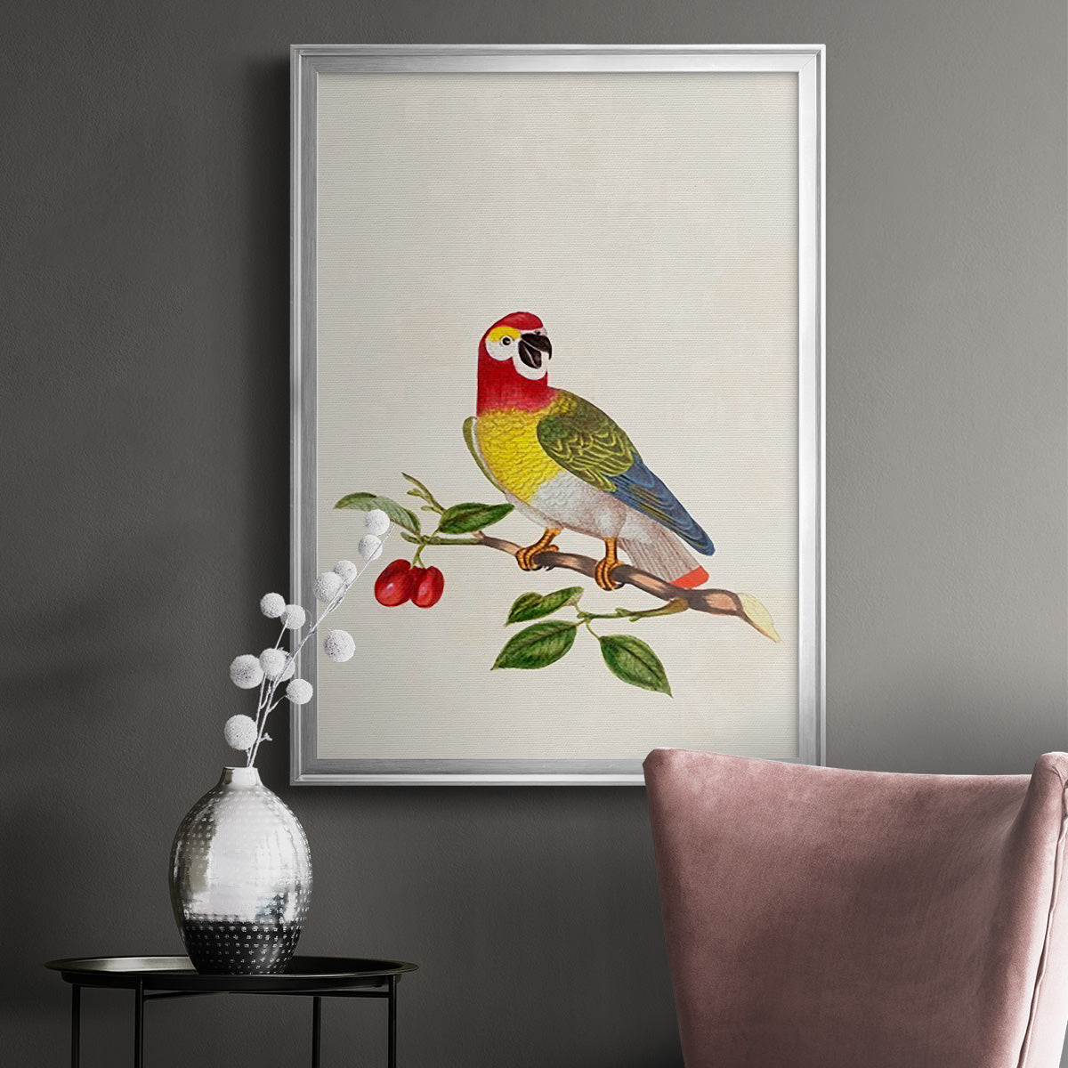 Bird in Habitat VI - Modern Framed Canvas Print