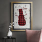 Checkered Snowman I - Modern Framed Canvas Print