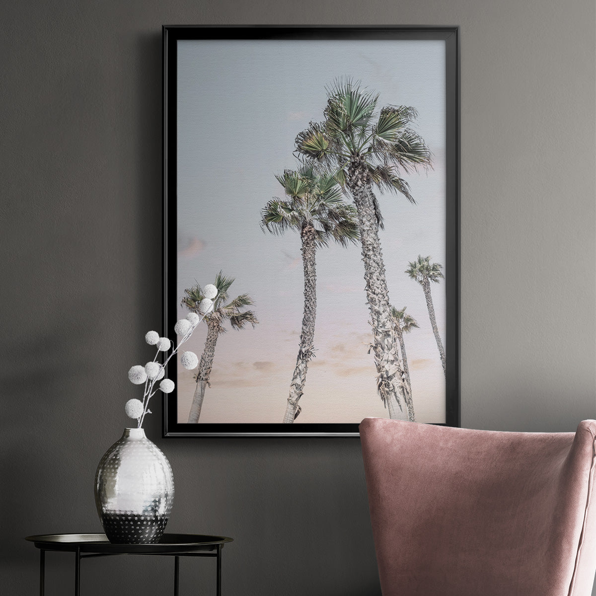 Palms Up - Modern Framed Canvas Print