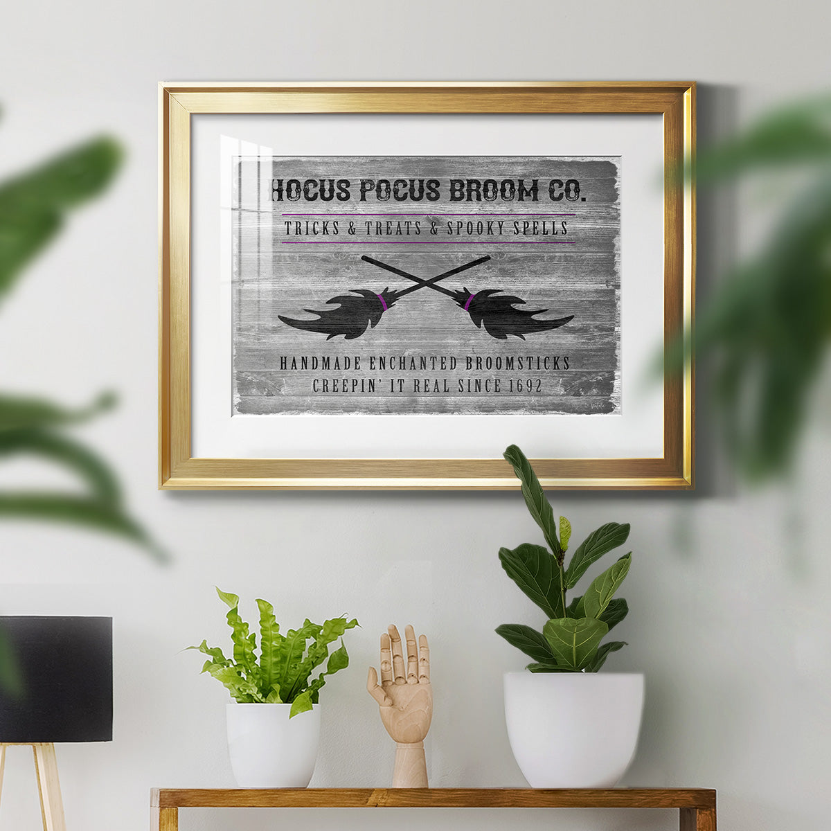 Hocus Pocus Broom Co. Premium Framed Print - Ready to Hang