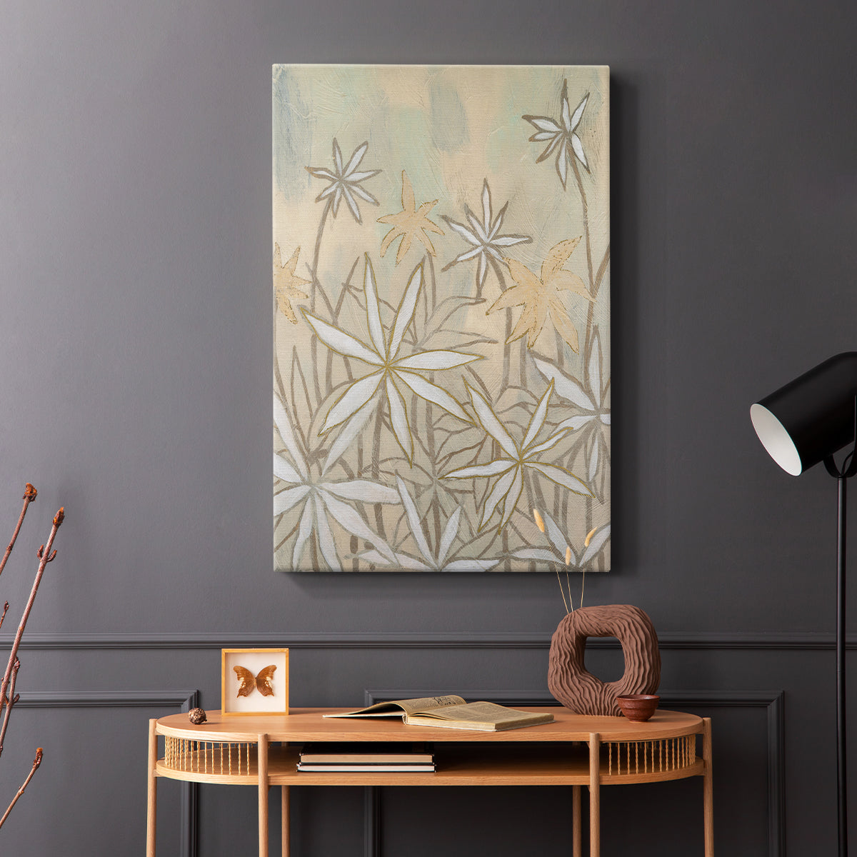 Embellished Starburst Bloom II - Canvas Art Print