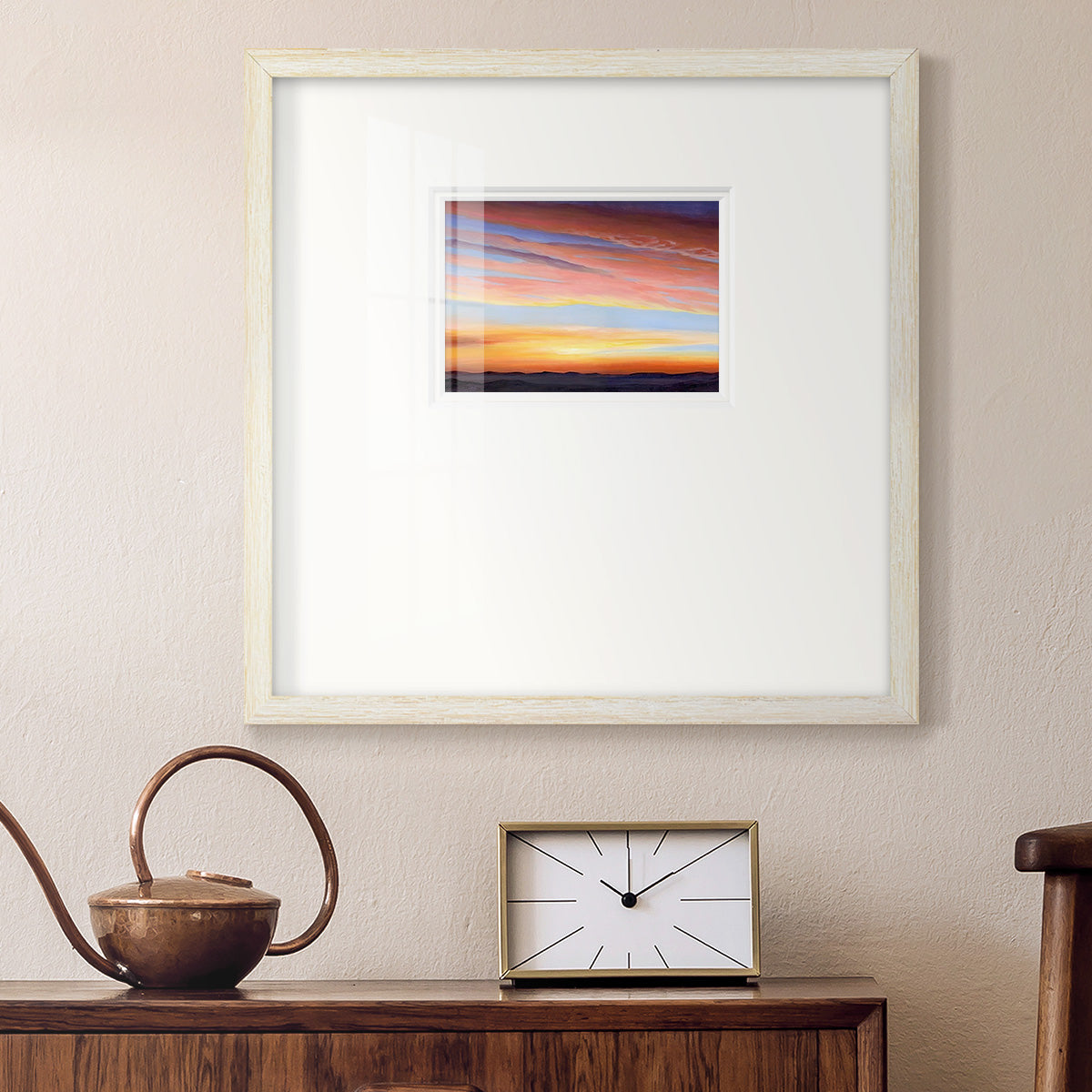 Ignited Dusk III Premium Framed Print Double Matboard