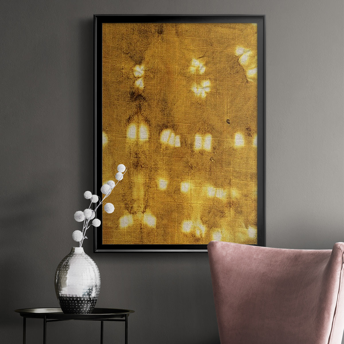 Turmeric Sunrise I - Modern Framed Canvas Print