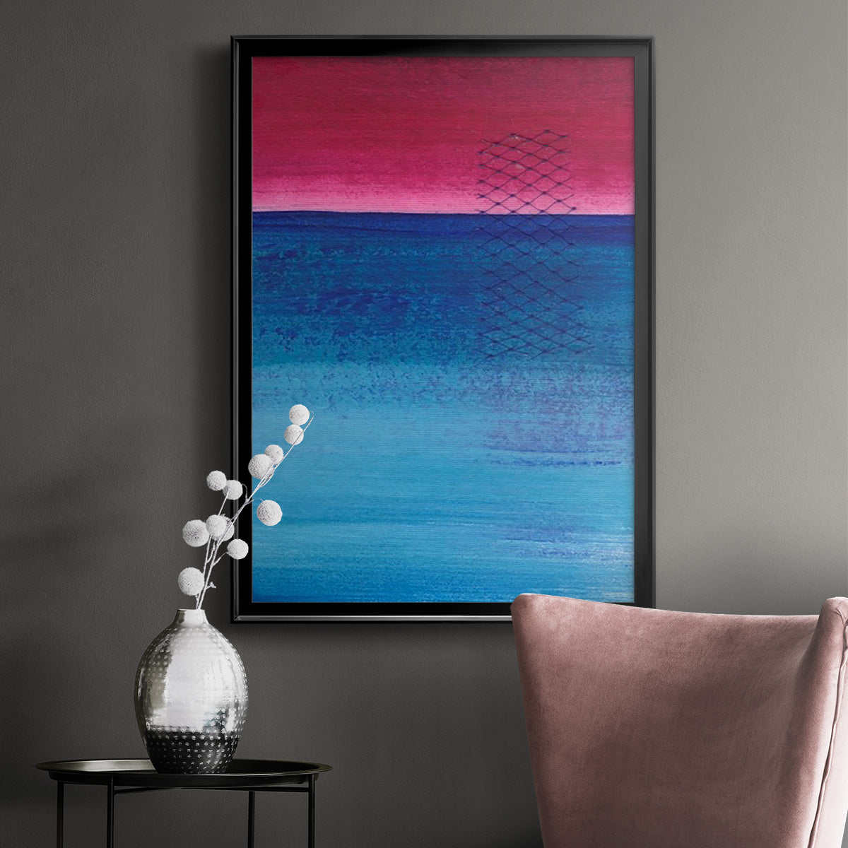 Gently Oppose I - Modern Framed Canvas Print