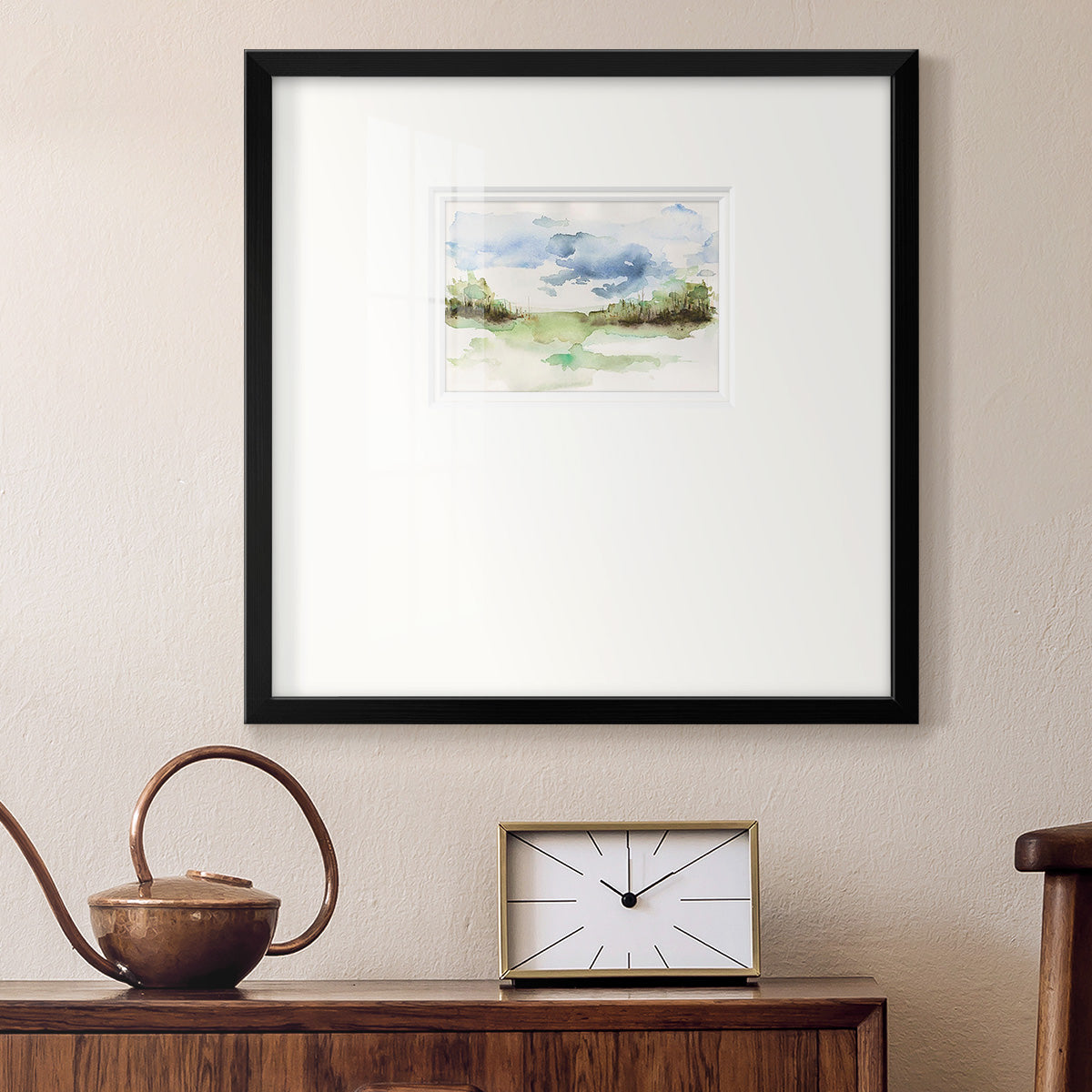 Brush Thickets I Premium Framed Print Double Matboard