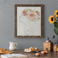 Fashion Floral Silhouette II - Barnwood Framed Canvas Print