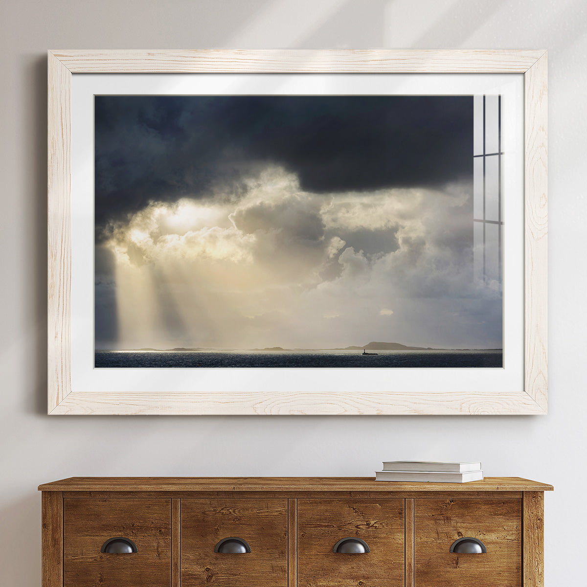 Rays of Light - Barnwood Framed Art Print