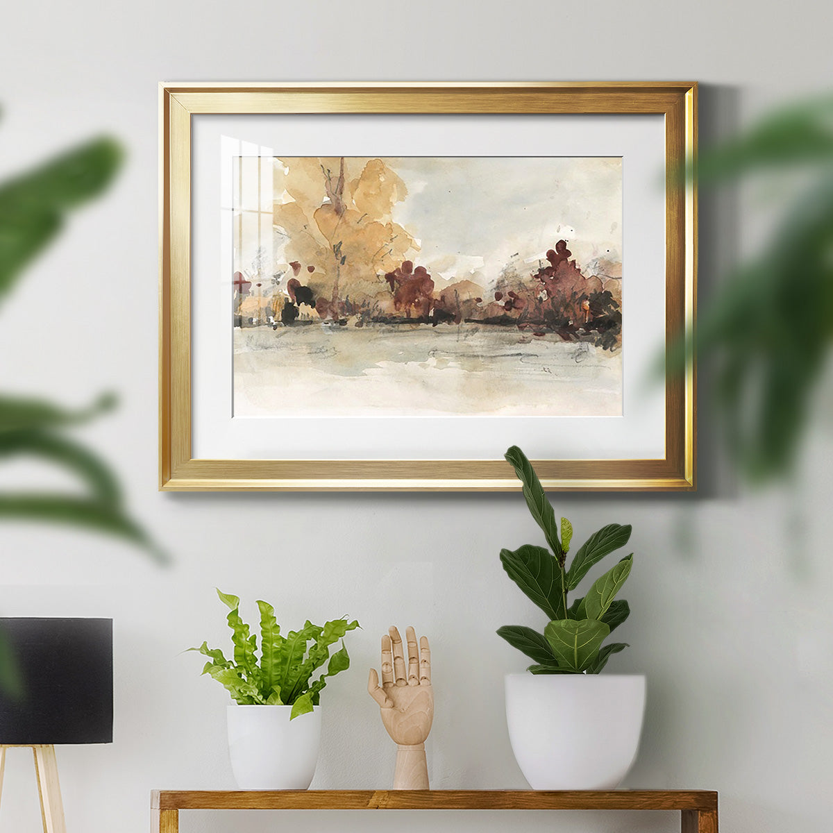 The Autumn View I - Modern Framed Art Print