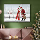 Christmas Love Collection A - Framed Gallery Wrapped Canvas in Floating Frame