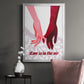 Groovy Love II - Modern Framed Canvas Print