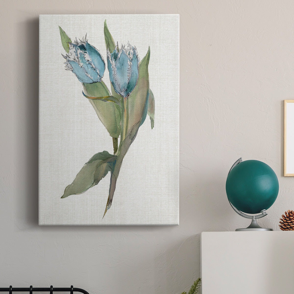 Blue Tulip Picks II Premium Gallery Wrapped Canvas - Ready to Hang