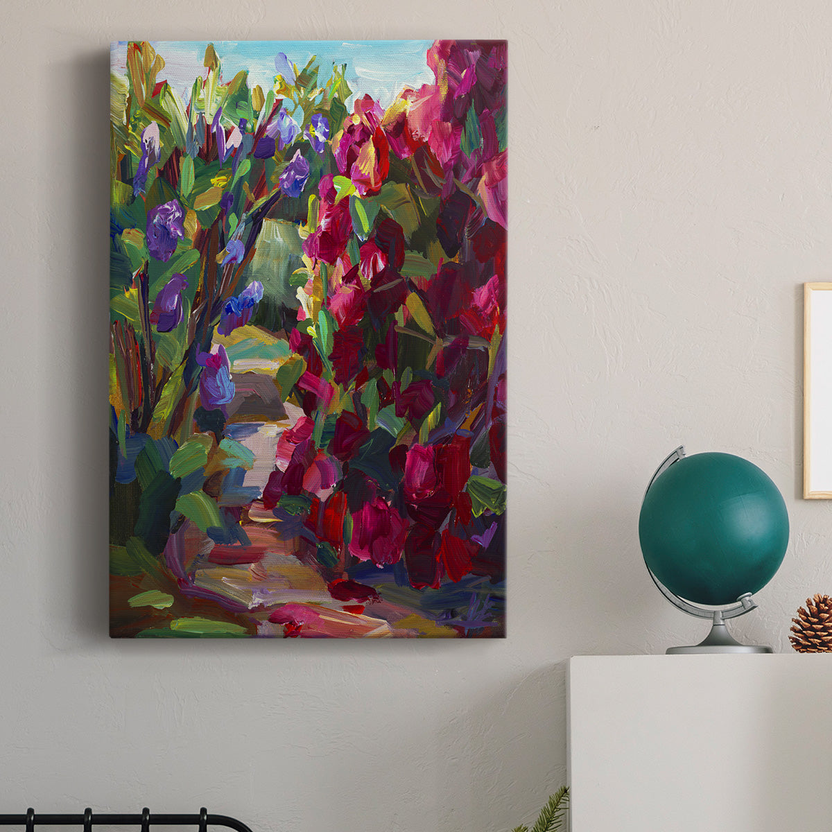 Lilacs & Rhodies - Canvas Art Print