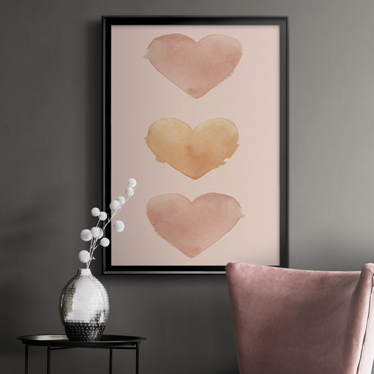 Modern Romance Collection B - Modern Framed Canvas Print