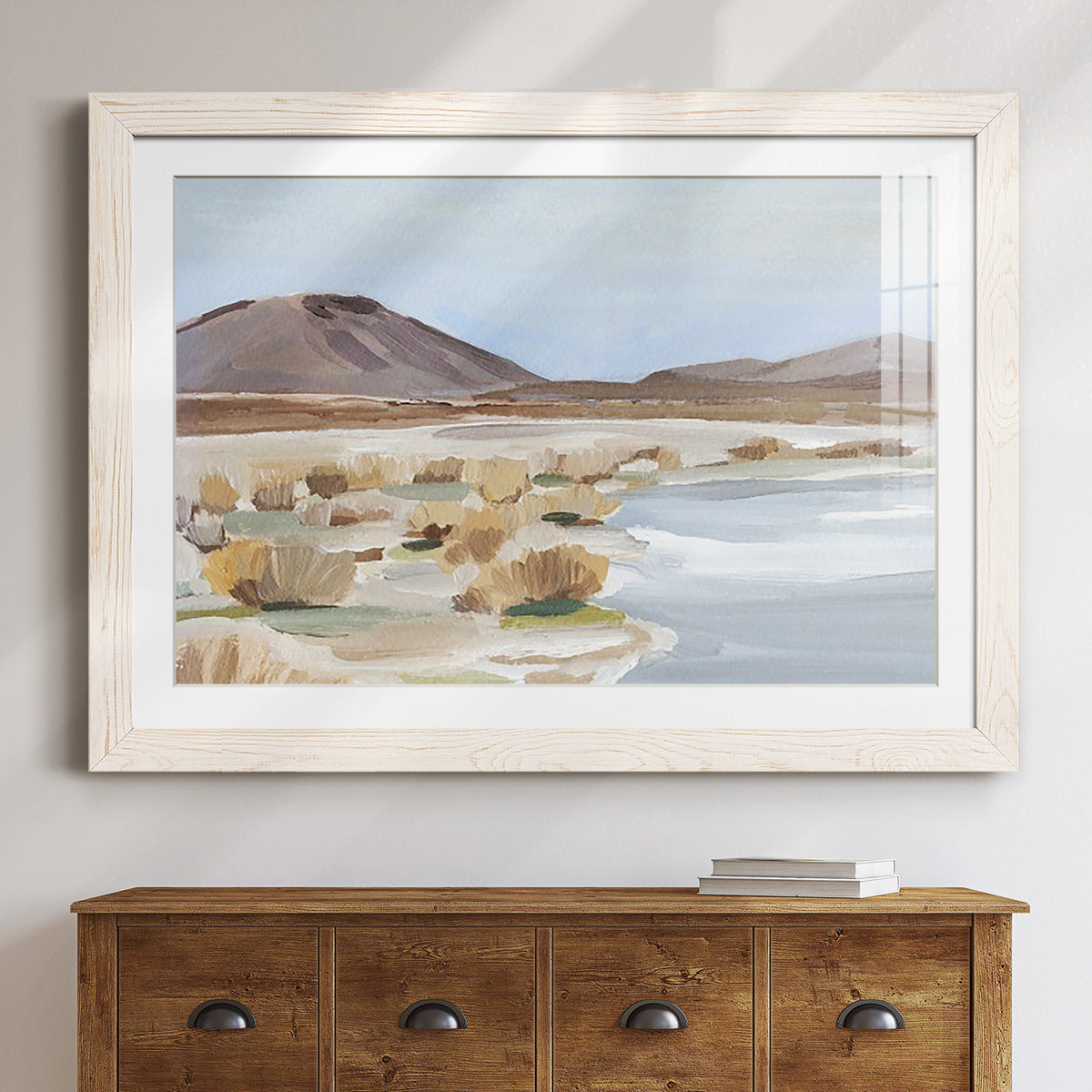 Desert Oasis Study II - Barnwood Framed Art Print