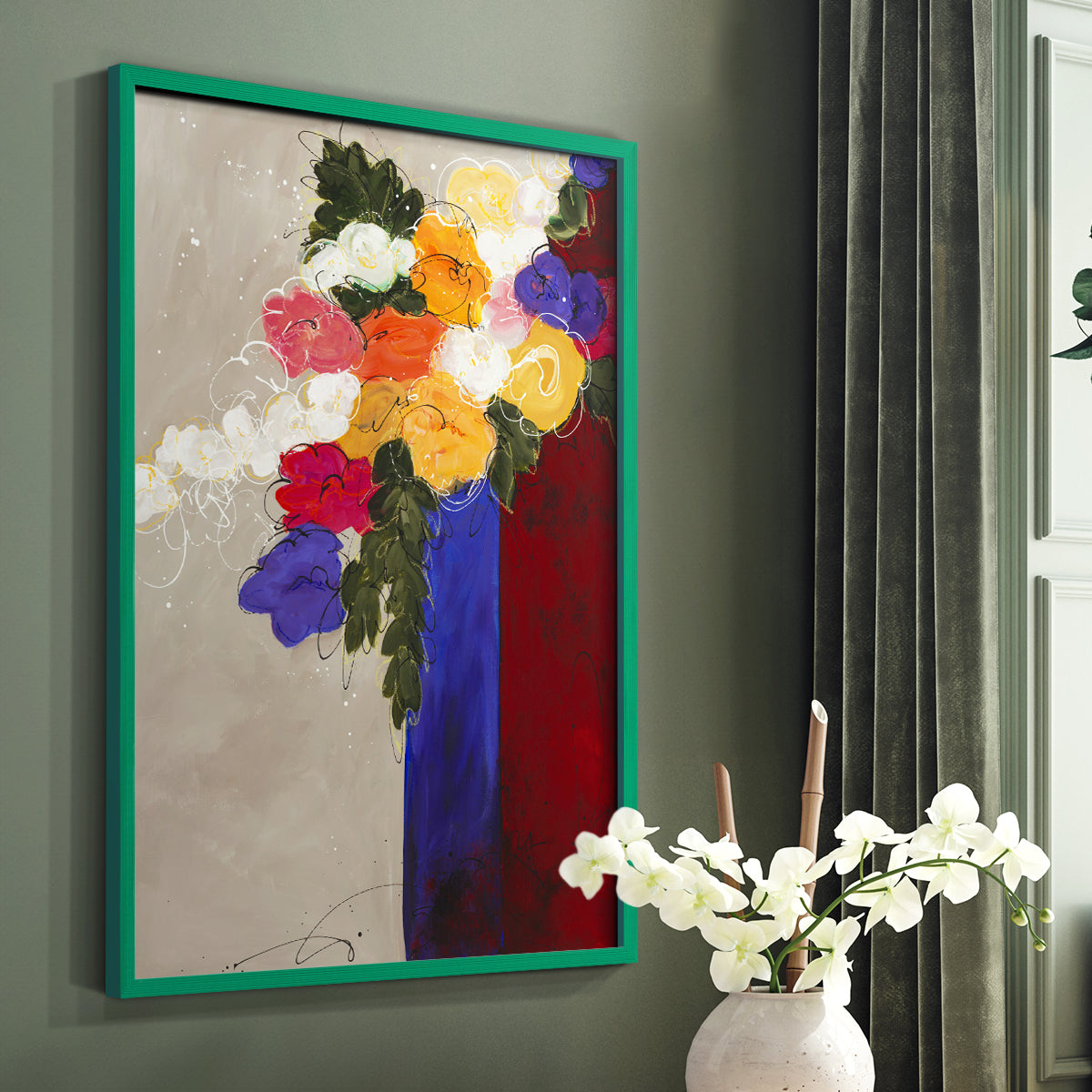 For Me - Restickable Framed Art Print