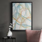 Curves and Waves III - Modern Framed Canvas Print