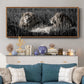 Mara Lions - Floater Framed Canvas Print