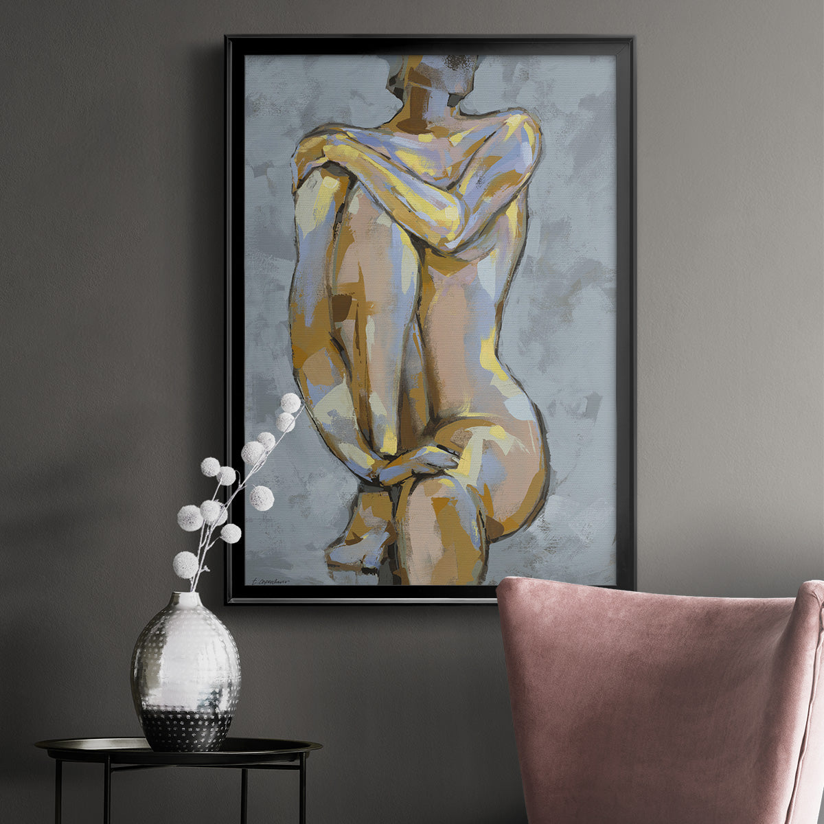 Grey Maiden I -  Framed Canvas Print