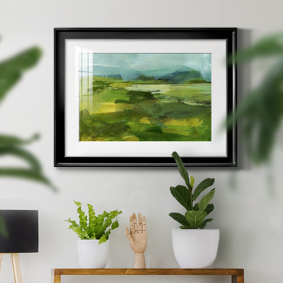 Emerald View IV Premium Framed Print - Ready to Hang