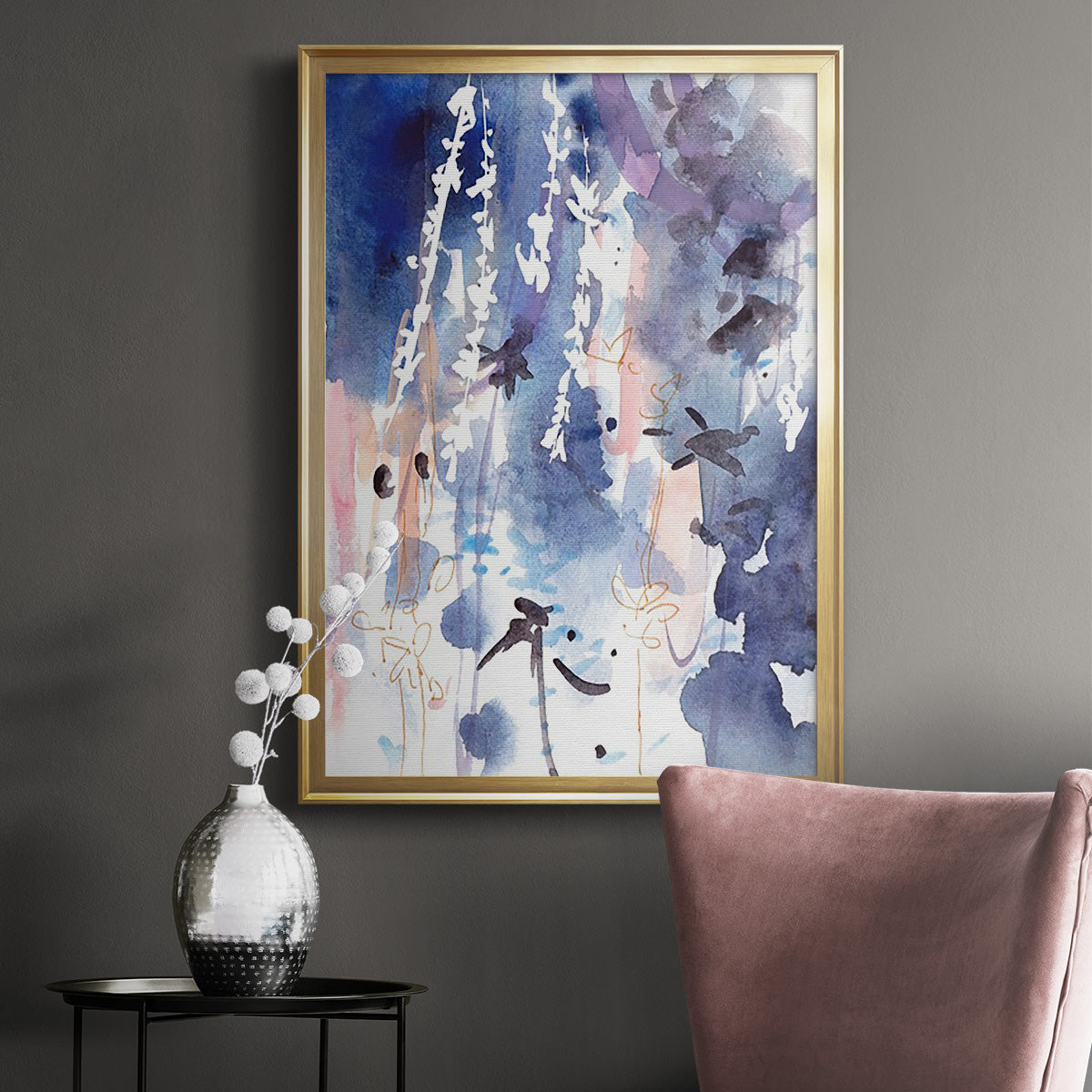 Late Night Breeze I - Modern Framed Canvas Print