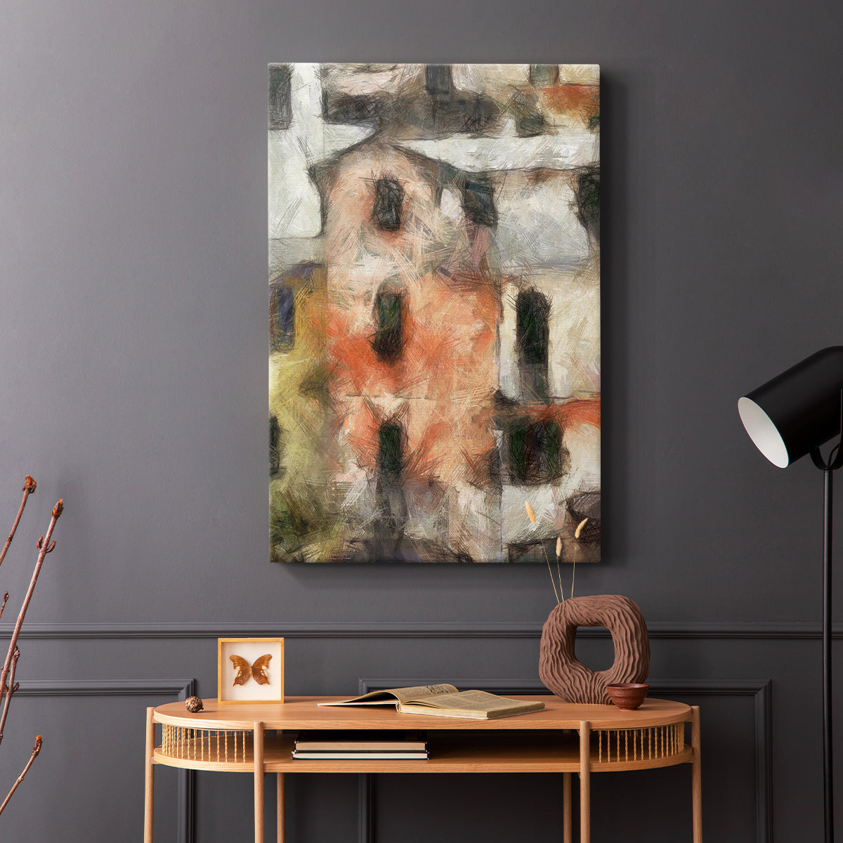 Stacked Houses IV - Canvas Art Print