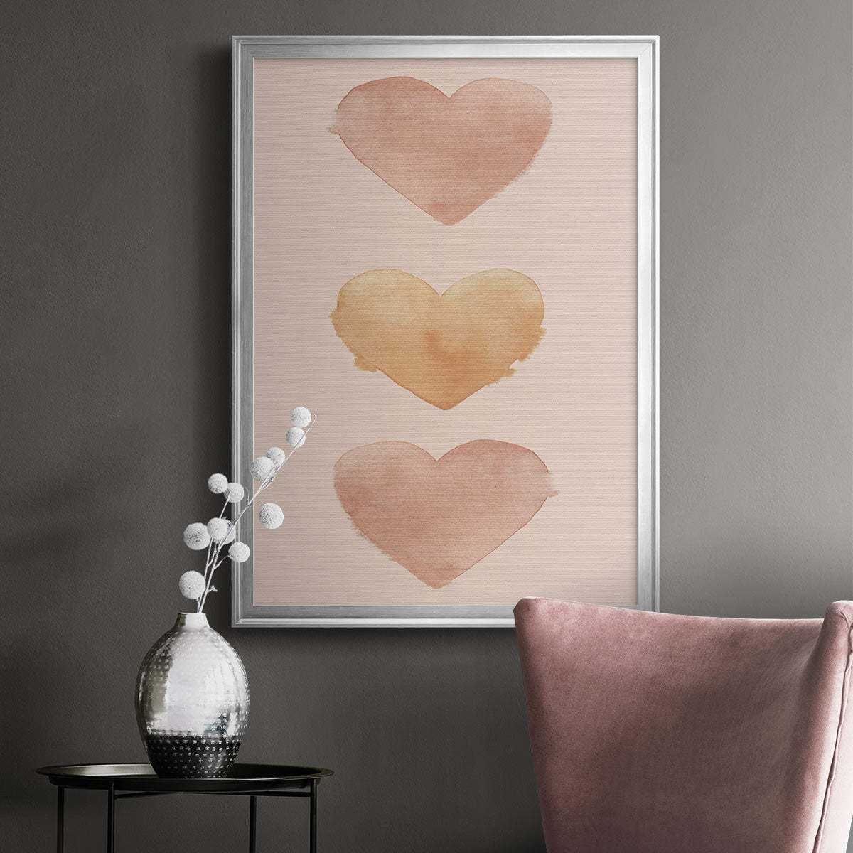Modern Romance Collection B - Modern Framed Canvas Print