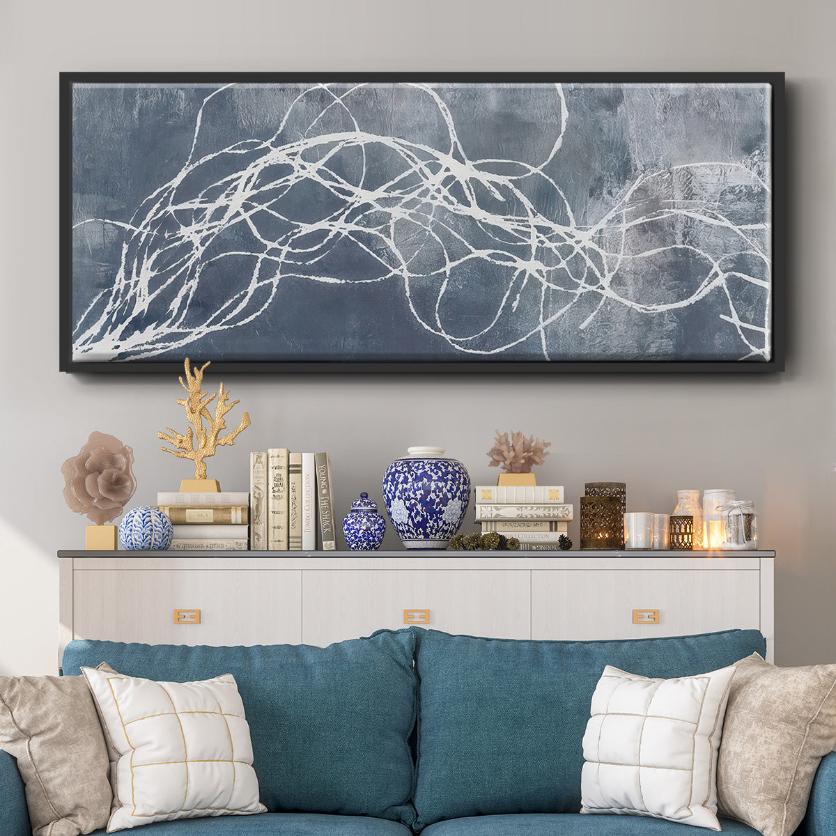 Organic Lining II - Floater Framed Canvas Print