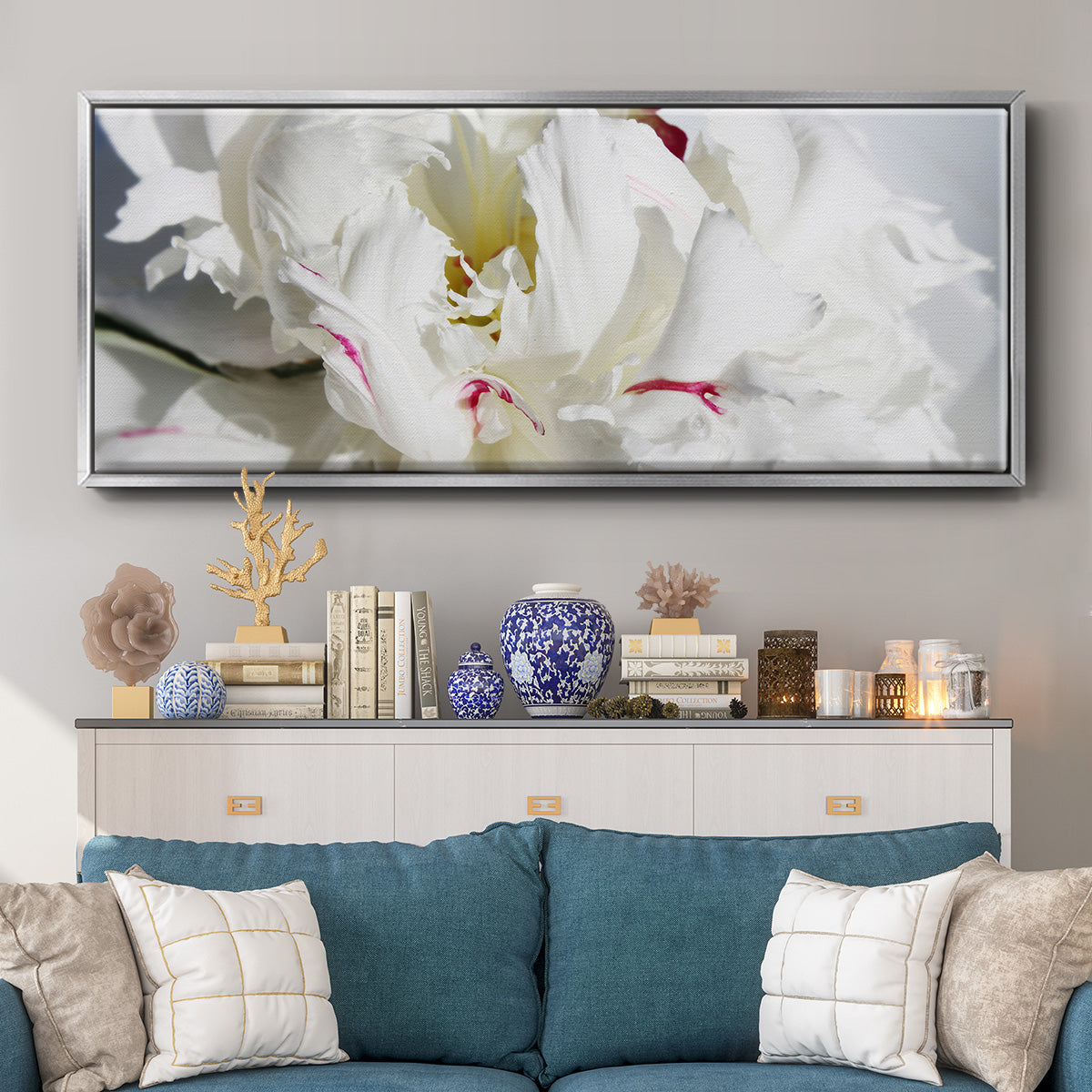 Breathless I - Floater Framed Canvas Print
